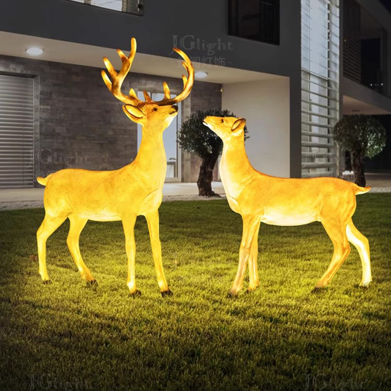 Outdoor Lighting Yard Decoration - Street Animals Lighting Landscaping Trendy Statue