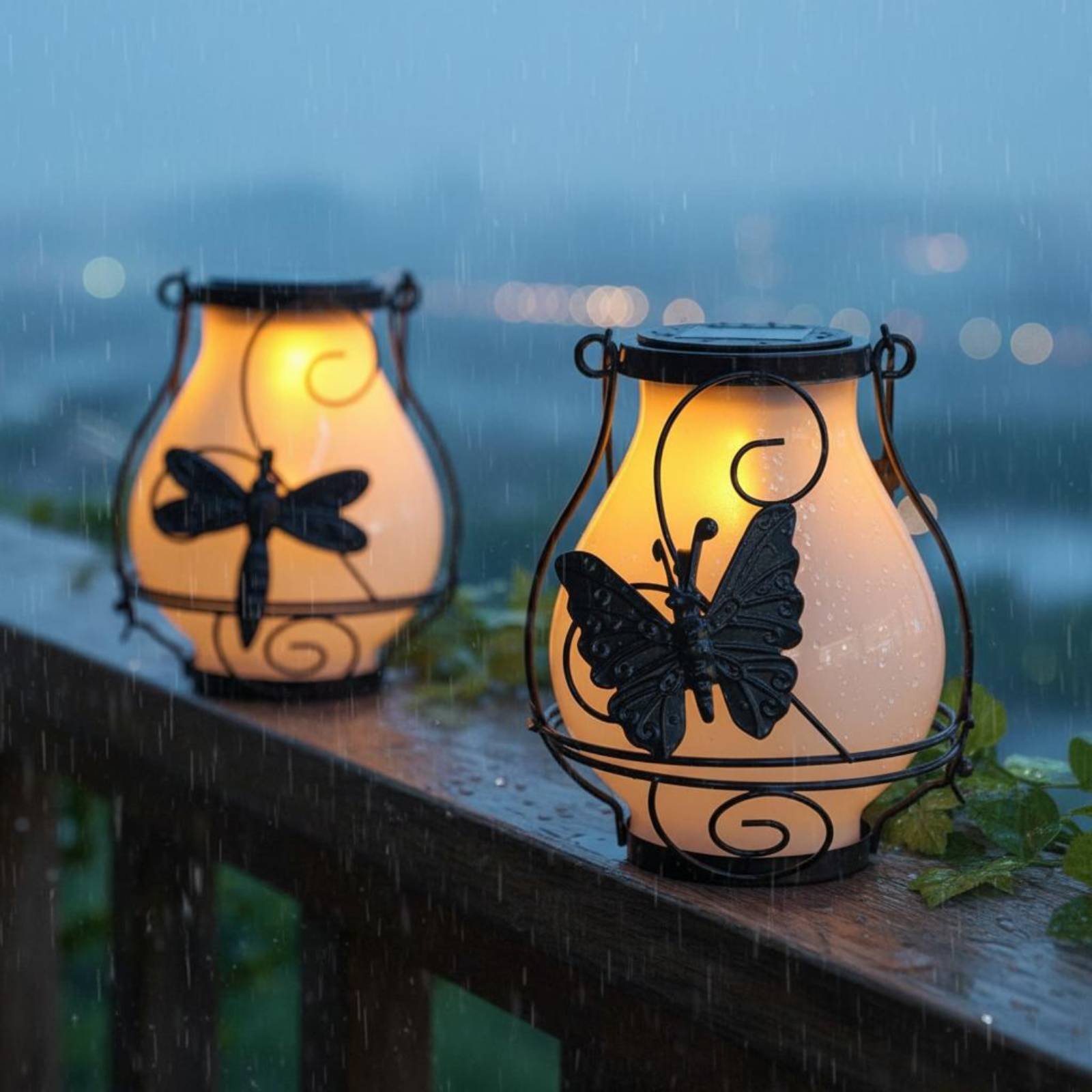 Outdoor Lighting Battery - Solar Butterfly Lantern Waterproof Butterfly Solar