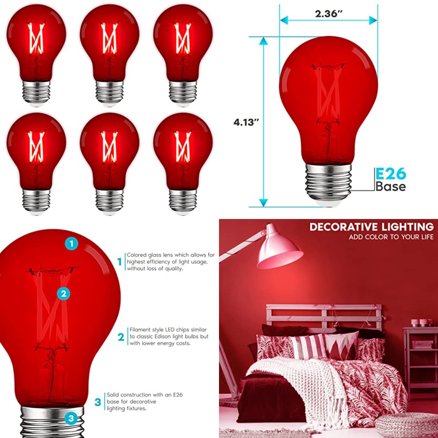 A19 Edison LED Light Bulbs, 4. - đánh giá và giá Outdoor Lighting And Decor