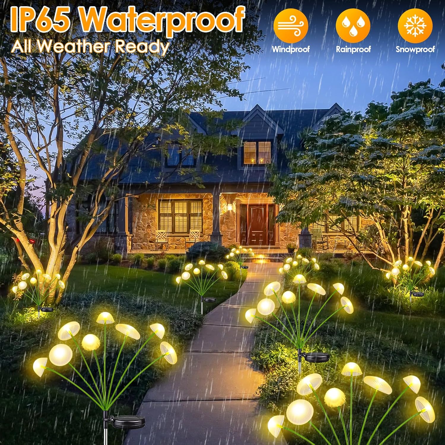 LED Solar Jellyfish Mushroom L - đánh giá và giá Outdoor Lighting Jellyfish