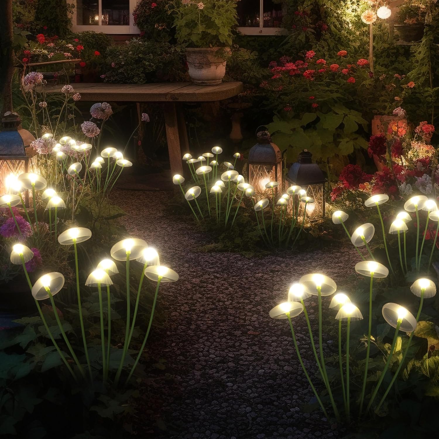 LED Solar Jellyfish Mushroom L - đánh giá và giá Outdoor Lighting Jellyfish