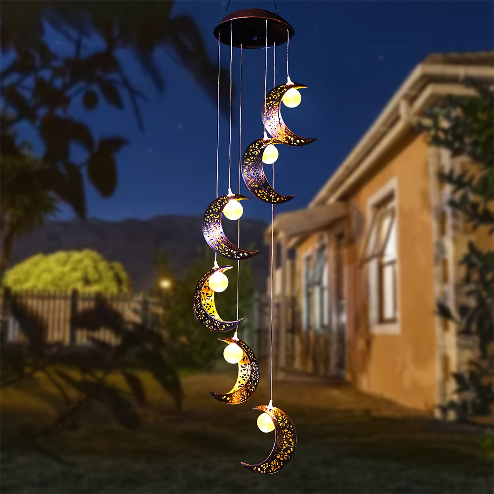 Moon Outdoor Solar Wind Chime  - đánh giá và giá Outdoor Lighting At Lowe'S