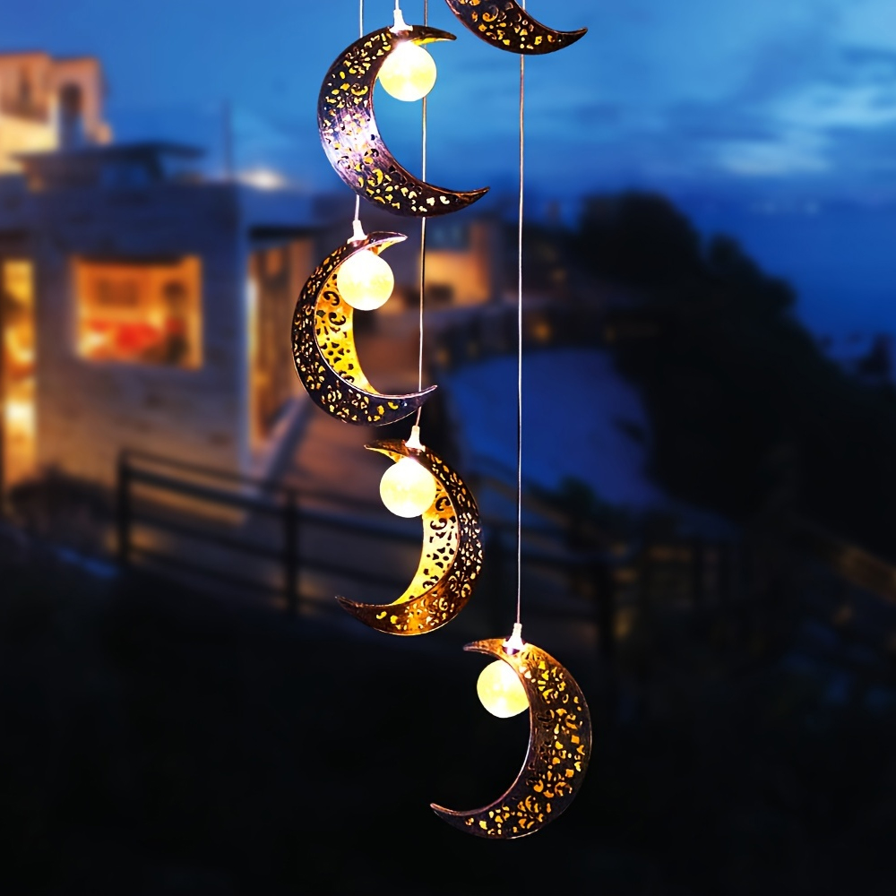 Moon Outdoor Solar Wind Chime  - đánh giá và giá Outdoor Lighting At Lowe'S