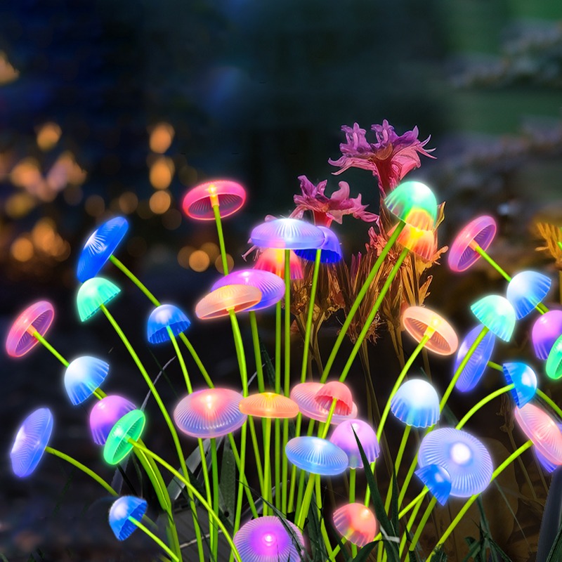 Solar Lawn Mushroom Jellyfish  - đánh giá và giá Outdoor Lighting Jellyfish