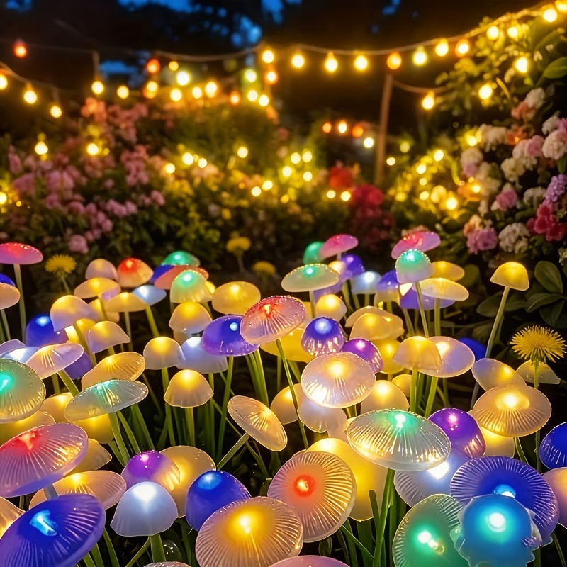 Solar Lawn Mushroom Jellyfish  - đánh giá và giá Outdoor Lighting Jellyfish