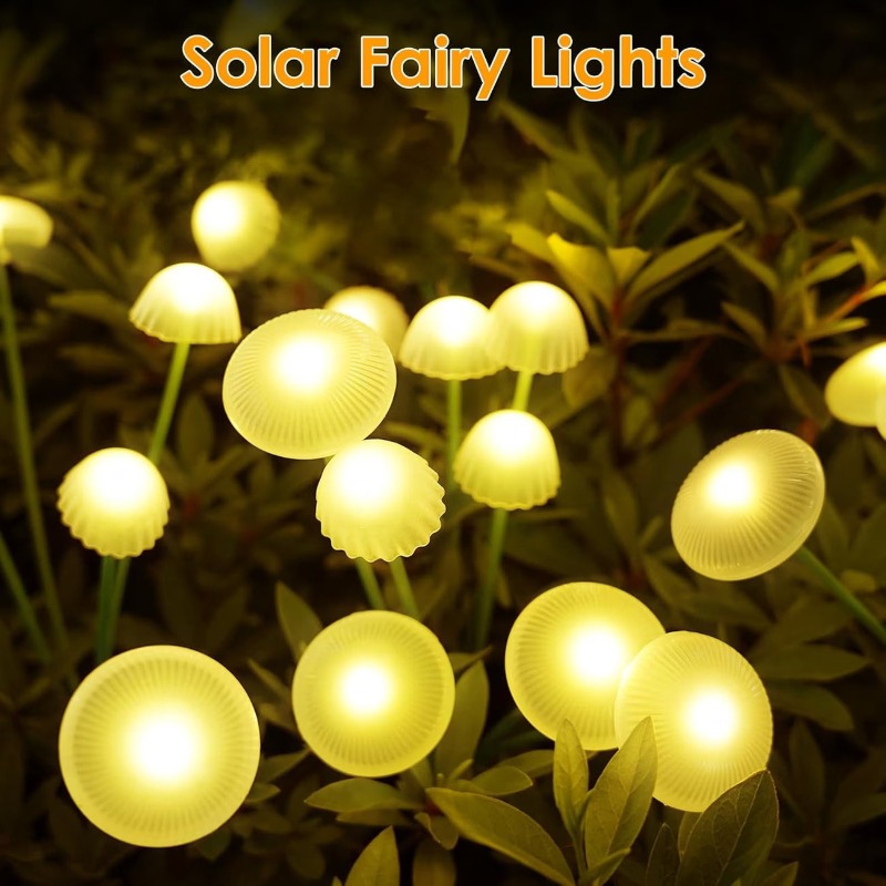 Solar Lawn Mushroom Jellyfish  - đánh giá và giá Outdoor Lighting Jellyfish