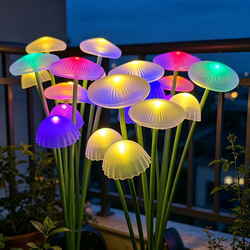 Solar Jellyfish Mushroom Light - đánh giá và giá Outdoor Lighting Jellyfish