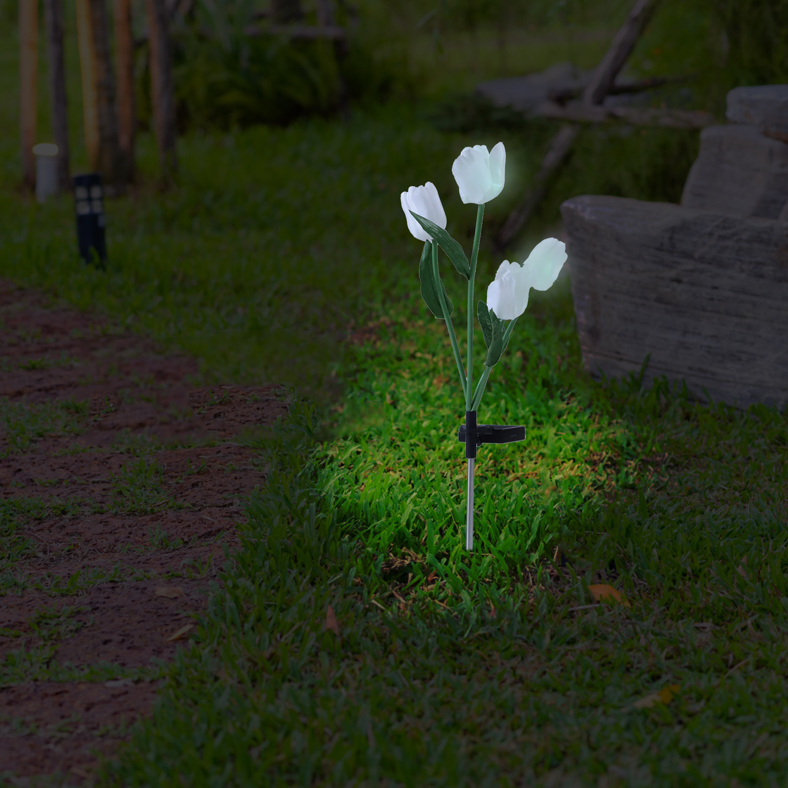 Solar Garden Stake Lights Tuli - đánh giá và giá Outdoor Lighting Pathway