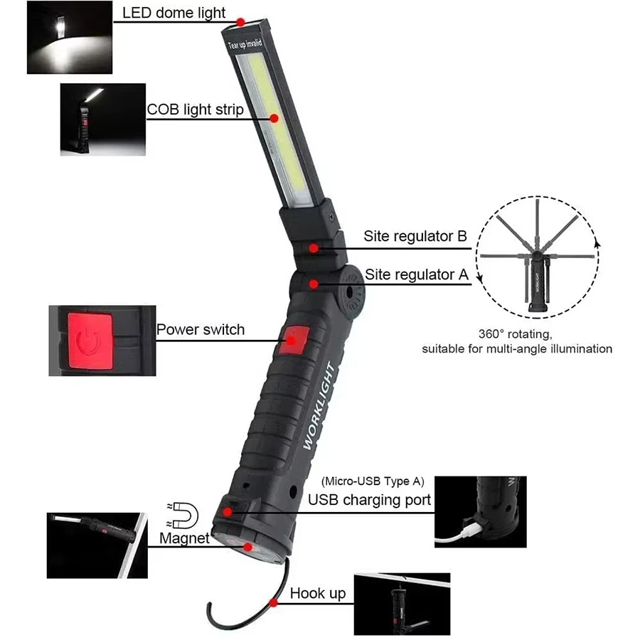 Portable LED Flashlight with M - đánh giá và giá Outdoor Lighting House