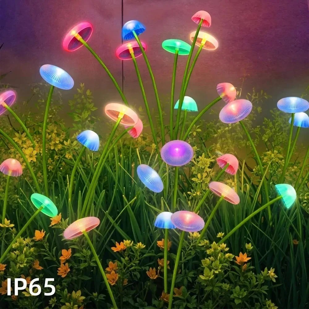 Color Changing Solar LED Mushr - đánh giá và giá Outdoor Lighting Jellyfish