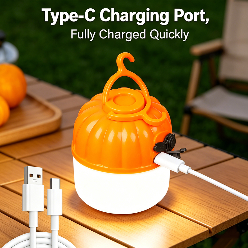 Mini Portable LED Pumpkin Bulb - đánh giá và giá Outdoor Lighting House