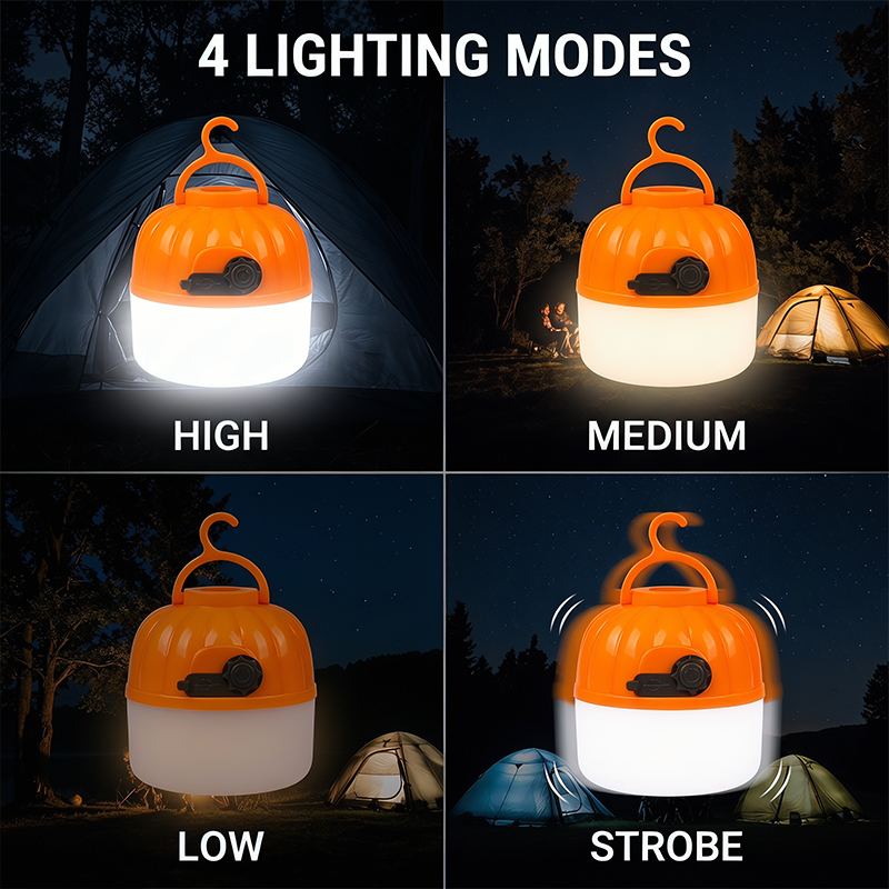 Mini Portable LED Pumpkin Bulb - đánh giá và giá Outdoor Lighting House