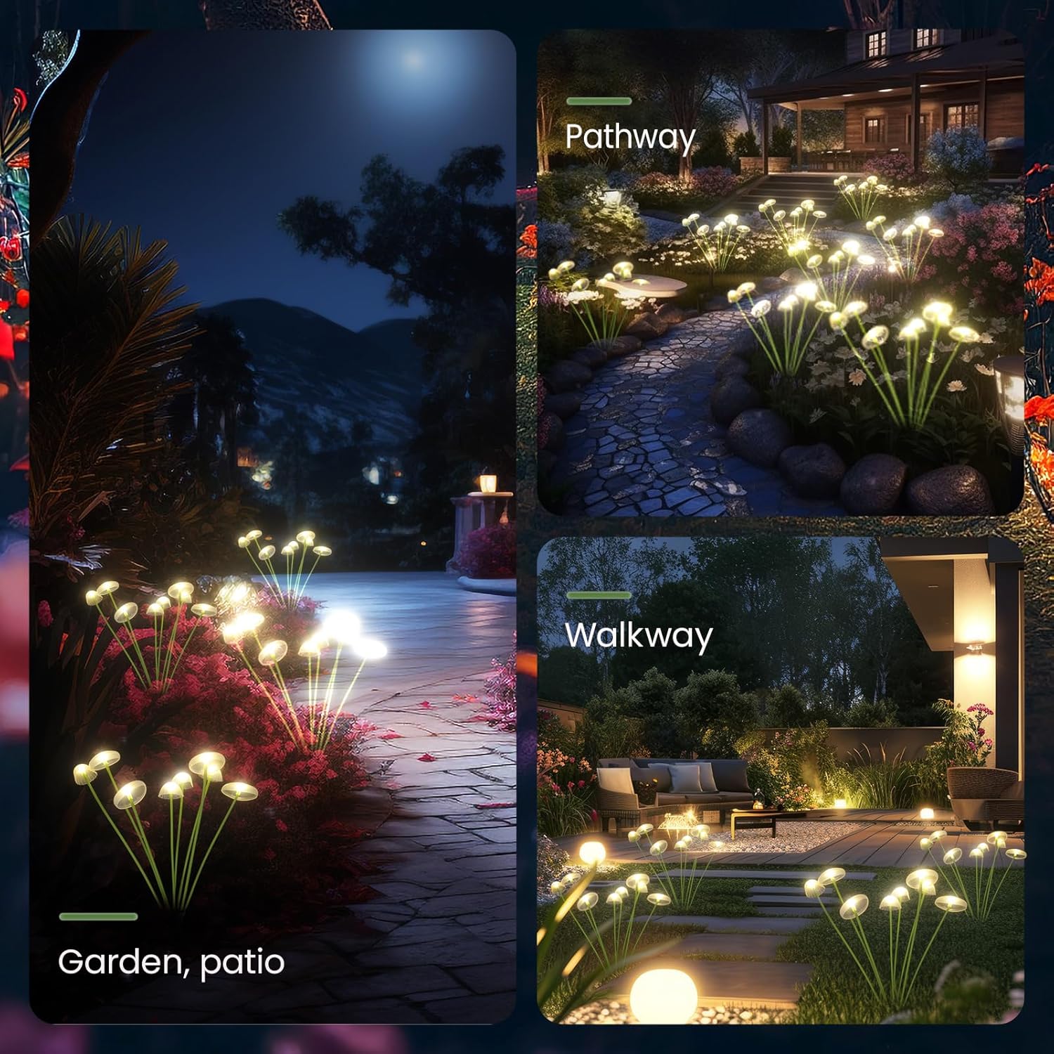 LED Solar Jellyfish Mushroom L - đánh giá và giá Outdoor Lighting Jellyfish