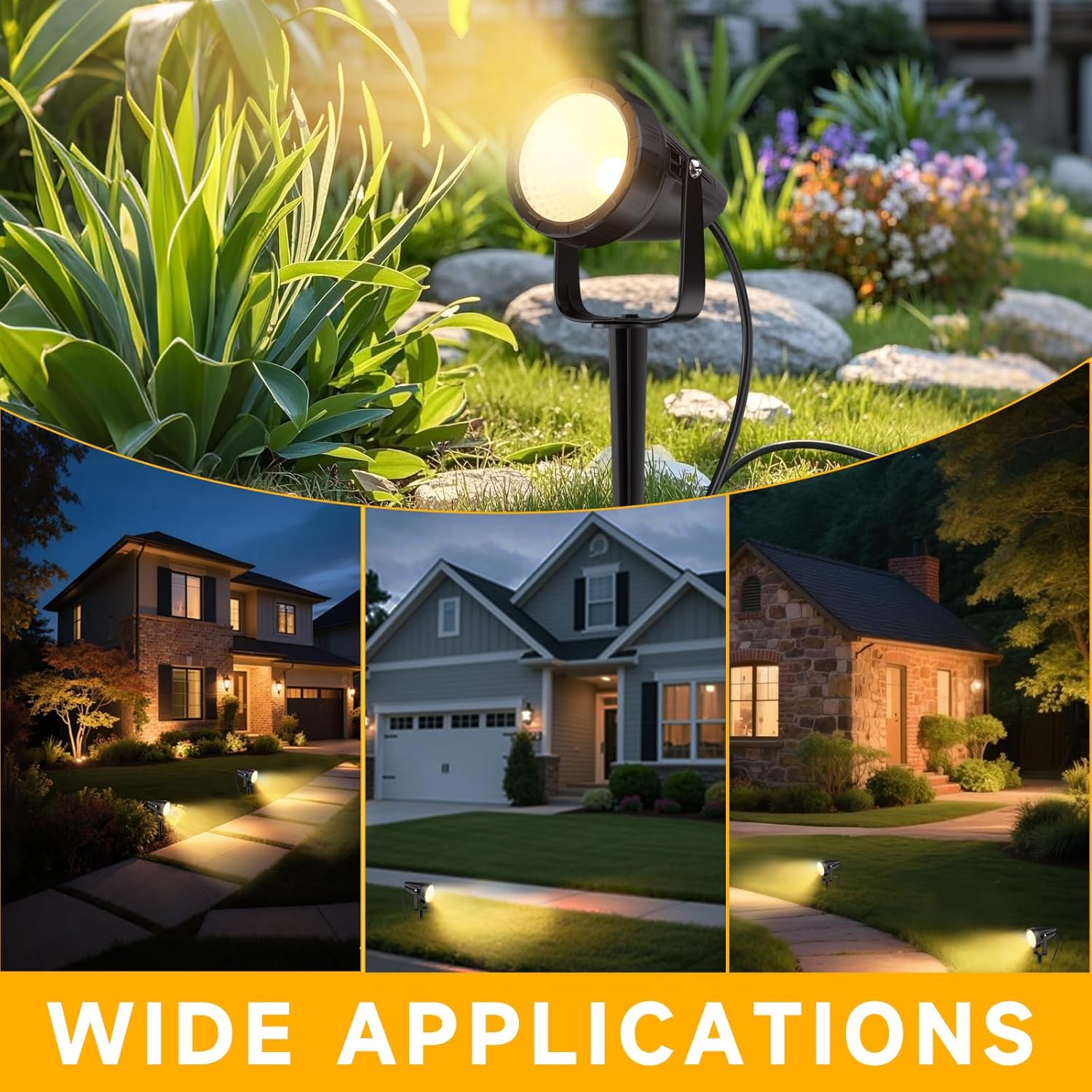 12-Pack Waterproof Outdoor Spo - đánh giá và giá Outdoor Lighting Kit With Transformer