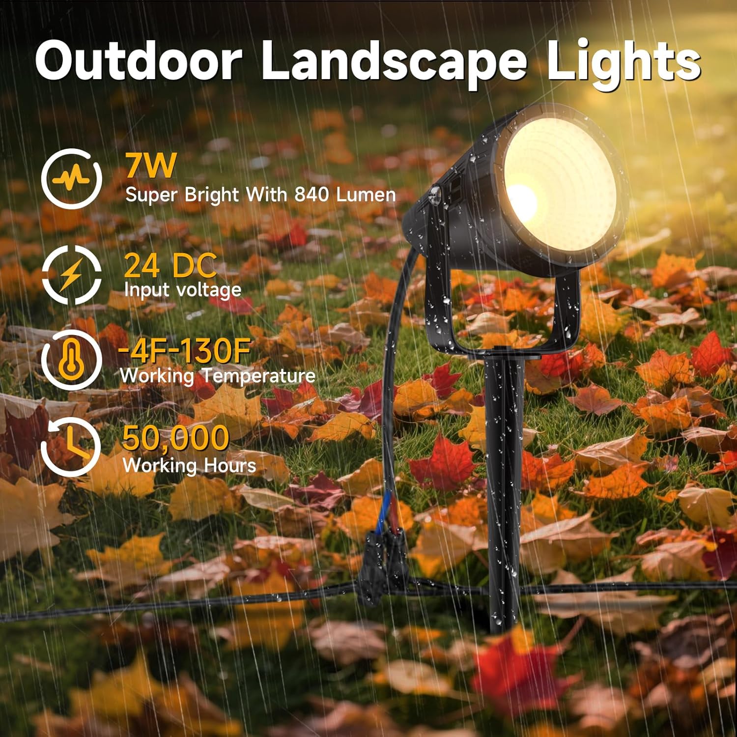 12-Pack Waterproof Outdoor Spo - đánh giá và giá Outdoor Lighting Kit With Transformer