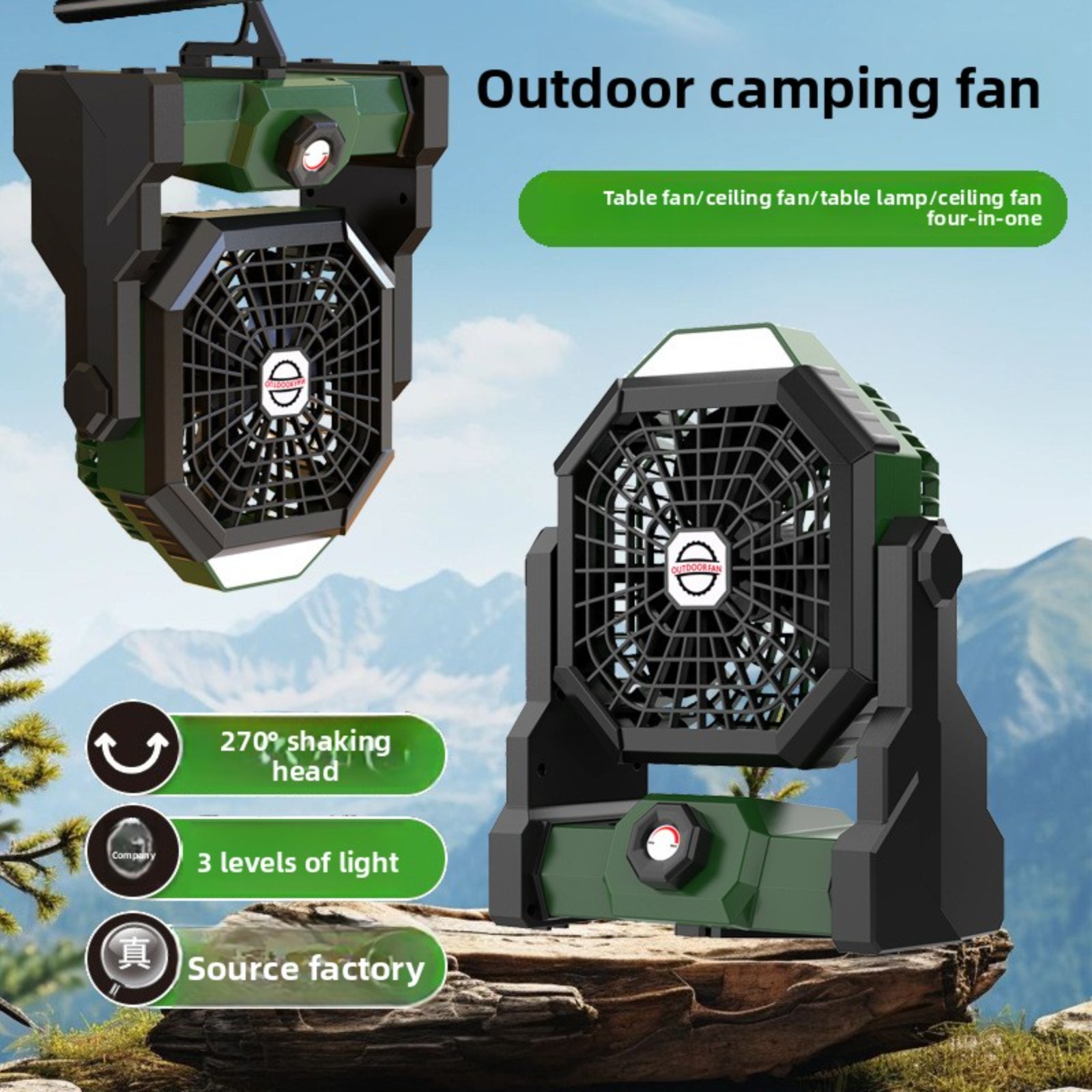 Portable 4 in 1 Outdoor Campin - đánh giá và giá Outdoor Lighting Wireless