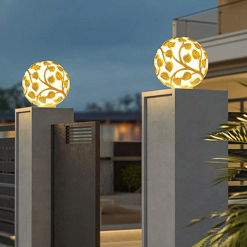Outdoor column lights solar LE - đánh giá và giá Outdoor Lighting And Decor