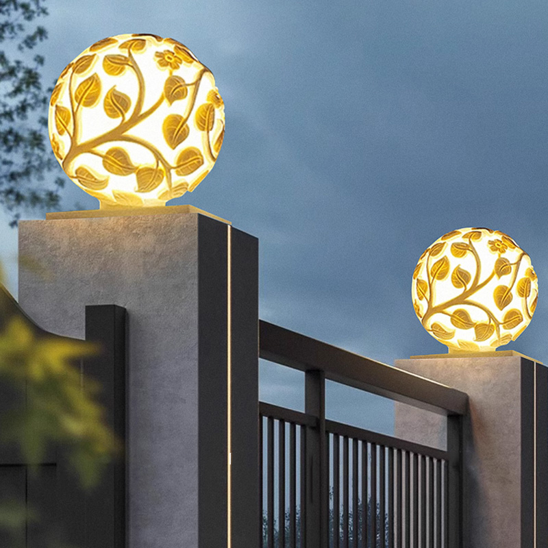 Outdoor column lights solar LE - đánh giá và giá Outdoor Lighting And Decor