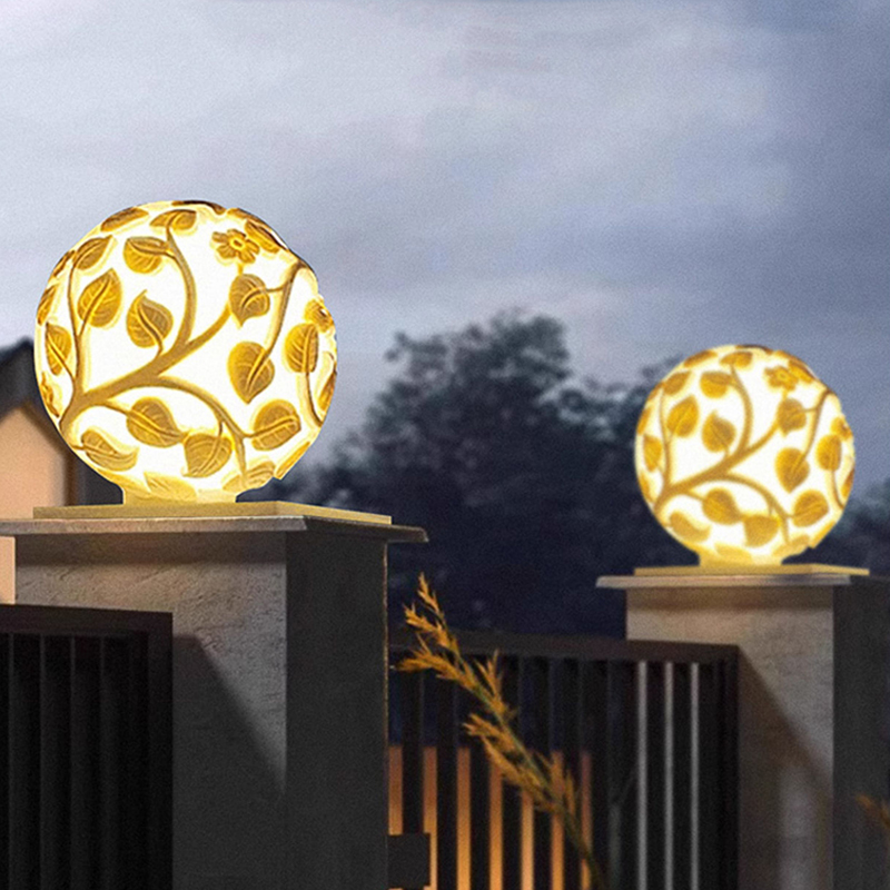 Outdoor column lights solar LE - đánh giá và giá Outdoor Lighting And Decor