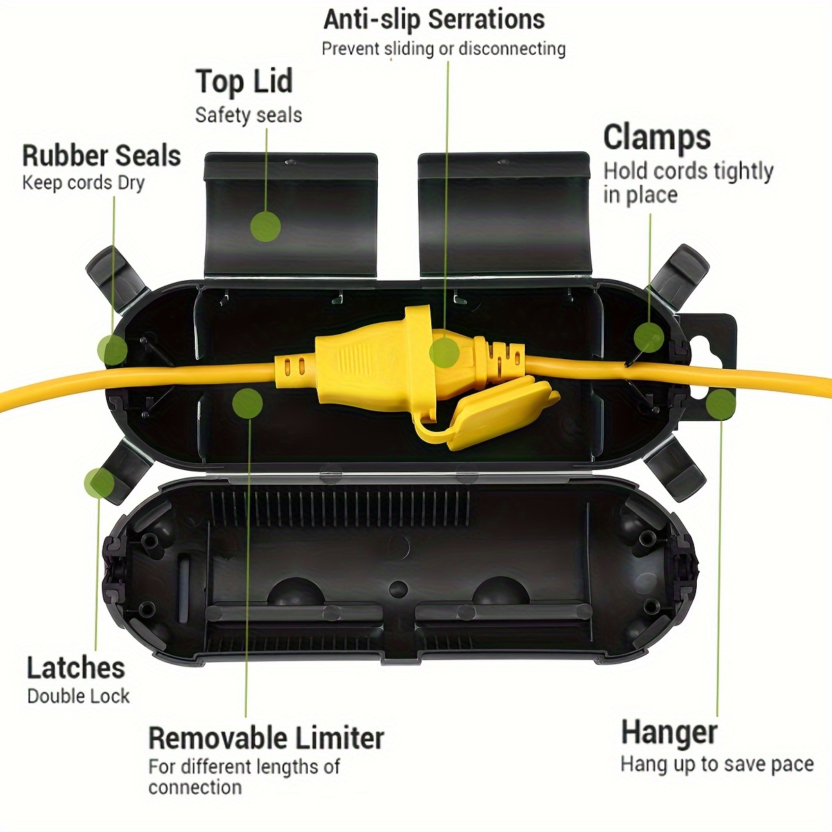 Extension Cord Plug Connection - đánh giá và giá Outdoor Lighting Cable