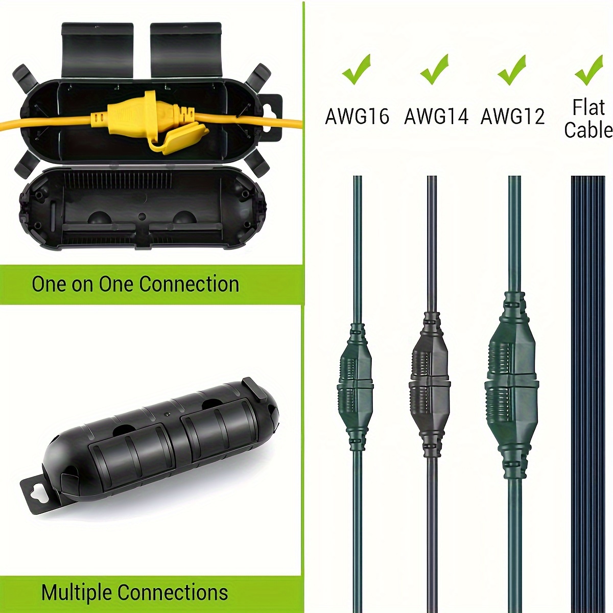 Extension Cord Plug Connection - đánh giá và giá Outdoor Lighting Cable