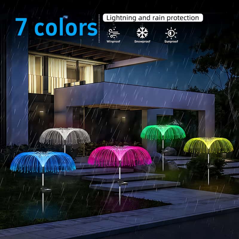 5 Pcs Solar Jellyfish LED Ligh - đánh giá và giá Outdoor Lighting Jellyfish