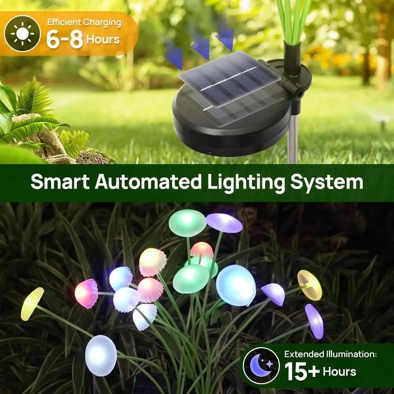 6LEDS Solar Mushroom Ambient L - đánh giá và giá Outdoor Lighting Jellyfish
