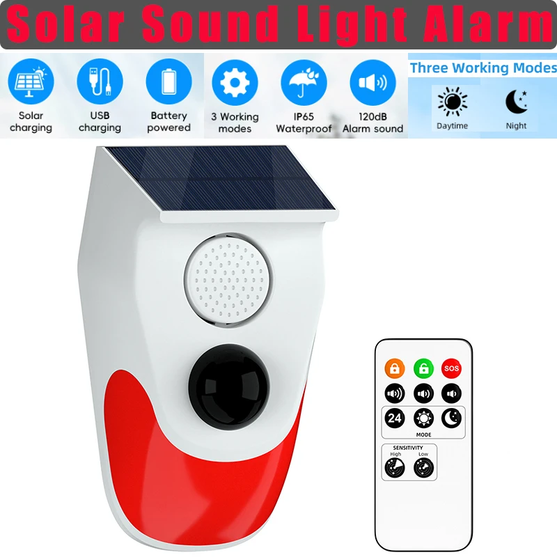 Solar Sound Light Alarm Wirele - đánh giá và giá Outdoor Lighting Wireless