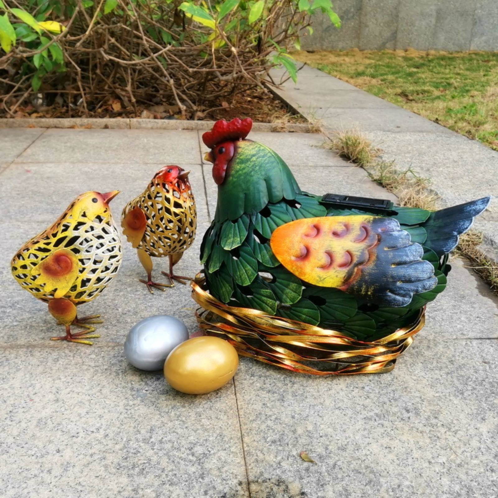 Solar Lantern Chicken Statue O - đánh giá và giá Outdoor Lighting Yard Decoration