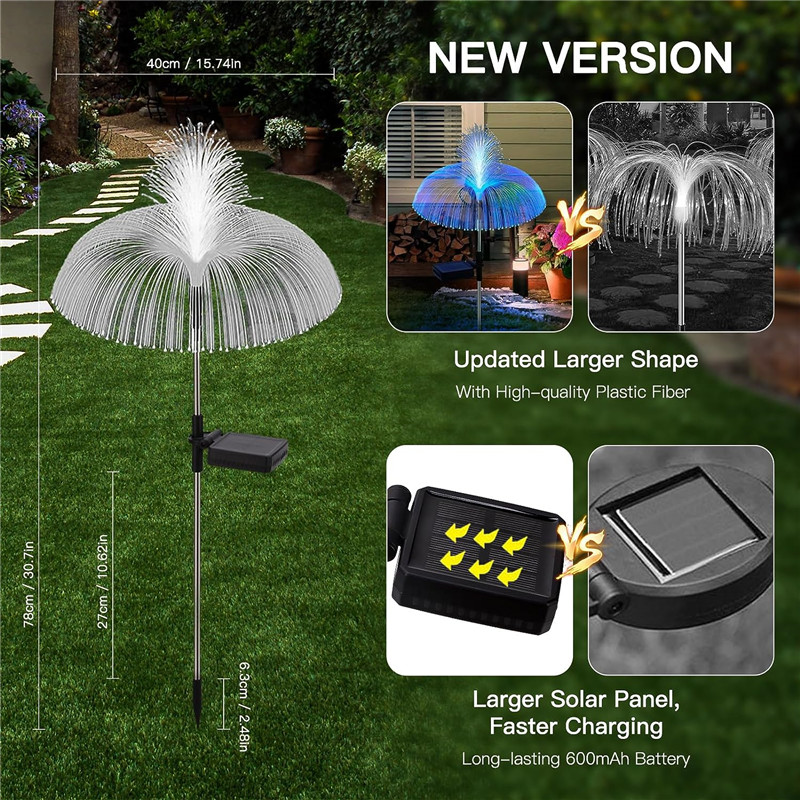 Solar LED Jellyfish Lights Out - đánh giá và giá Outdoor Lighting Jellyfish