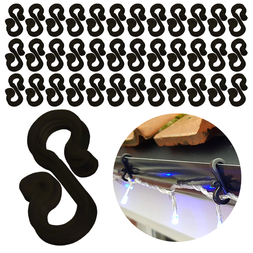 120Pcs Plastic Hooks Gutter Ho - đánh giá và giá Outdoor Lighting Cable