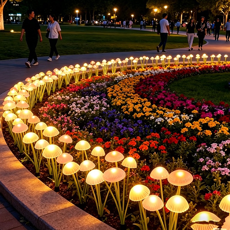 Solar Jellyfish Mushroom Light - đánh giá và giá Outdoor Lighting Jellyfish