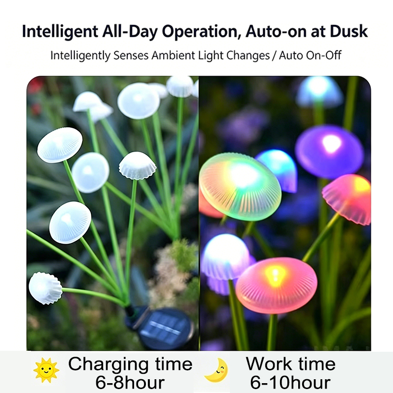 LED Solar Sway Lights Waterpro - đánh giá và giá Outdoor Lighting Jellyfish