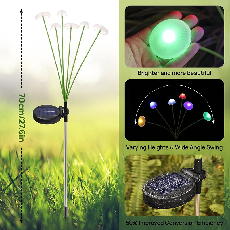 LED Solar Sway Lights Waterpro - đánh giá và giá Outdoor Lighting Jellyfish