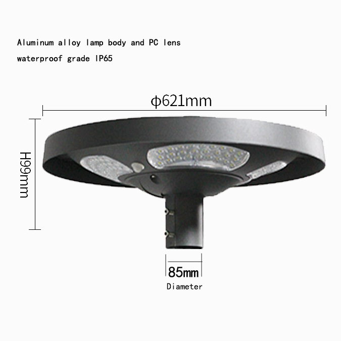 Waterproof IP65 UFO Solar LED  - đánh giá và giá Outdoor Lighting Battery