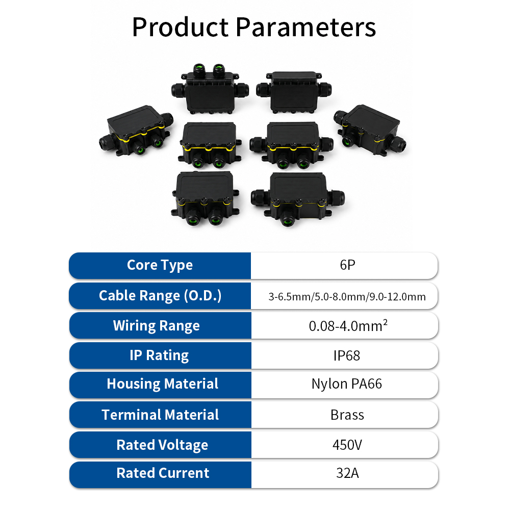 IP68 Waterproof Junction Box 2 - đánh giá và giá Outdoor Lighting Cable