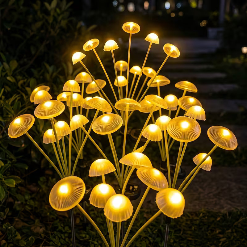 Outdoor LED Solar Mushroom Lig - đánh giá và giá Outdoor Lighting Jellyfish