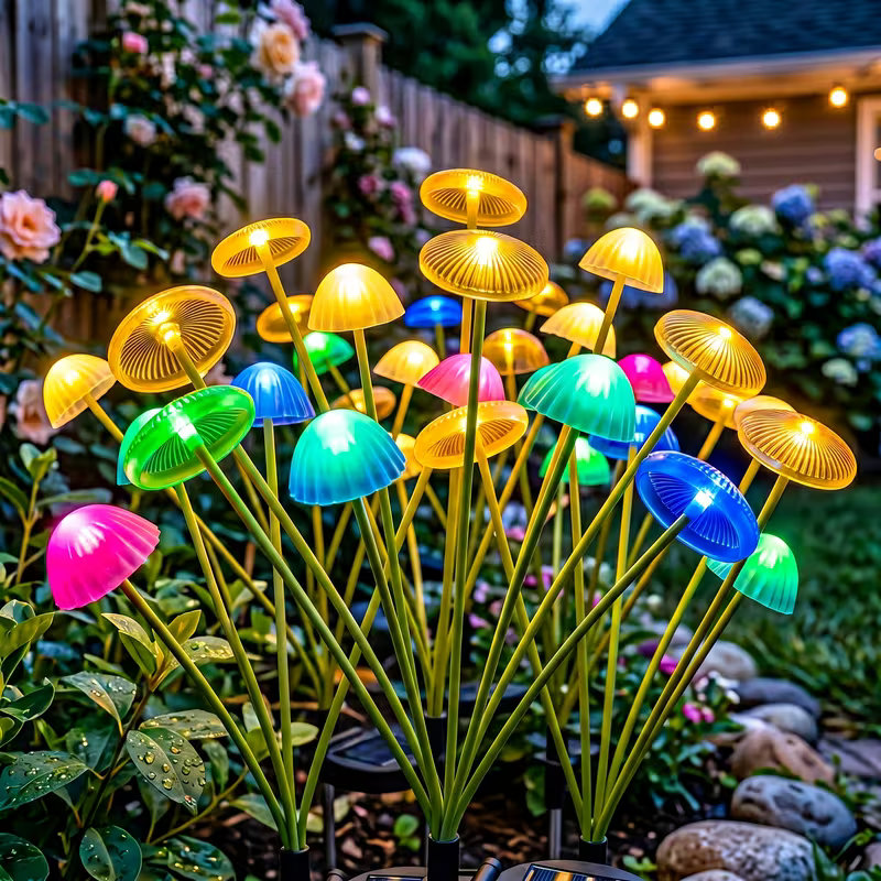 Outdoor LED Solar Mushroom Lig - đánh giá và giá Outdoor Lighting Jellyfish