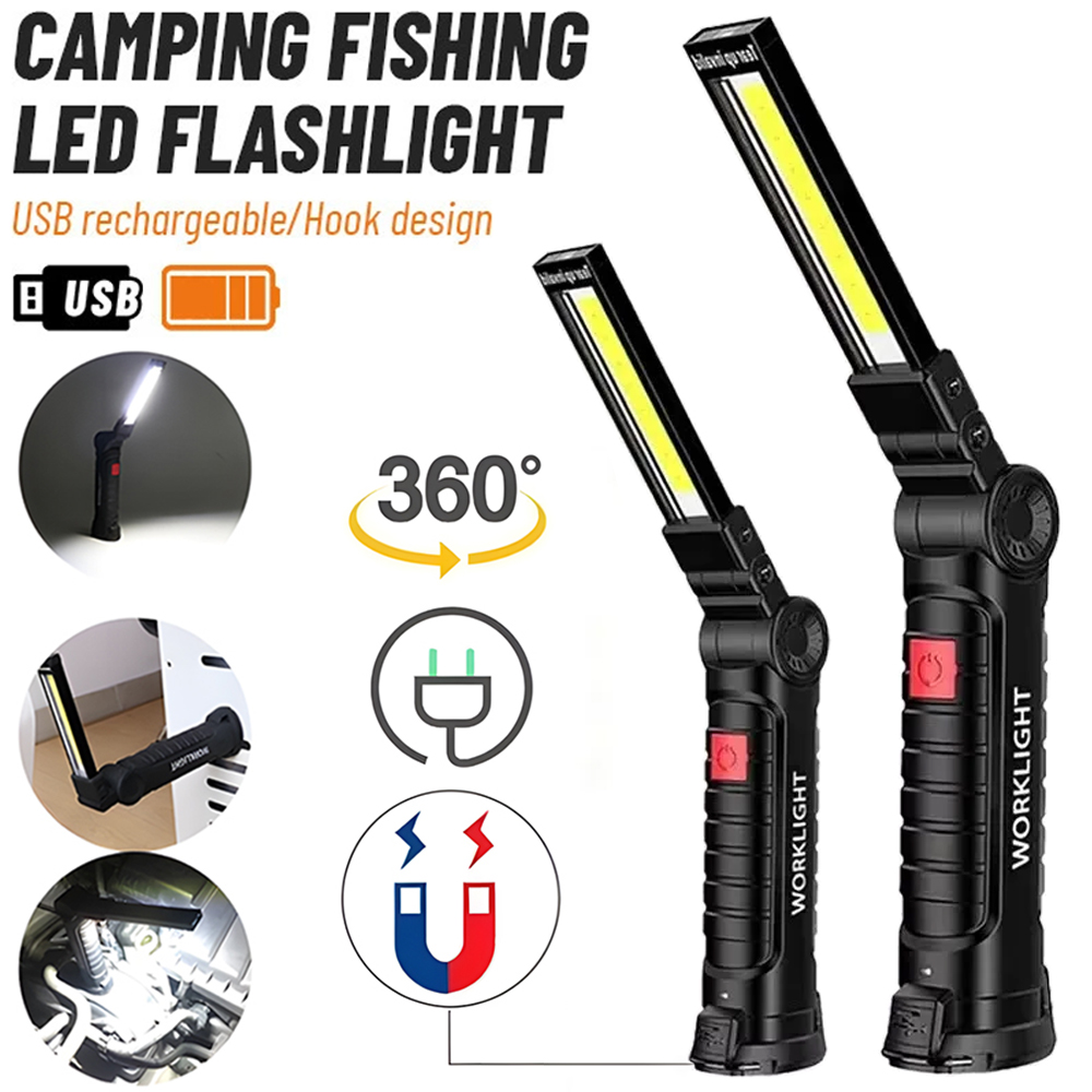 LED COB Flashlight USB Recharg - đánh giá và giá Outdoor Lighting House