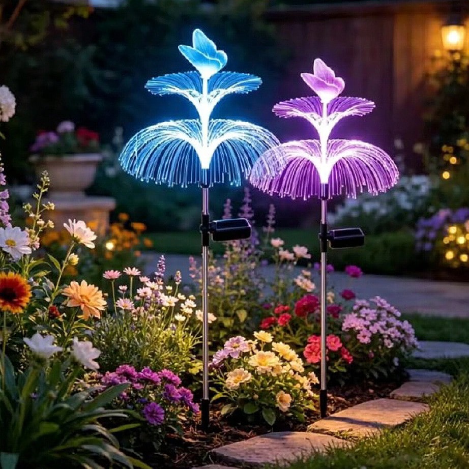2pcs Solar Powered Jellyfish G - đánh giá và giá Outdoor Lighting Jellyfish