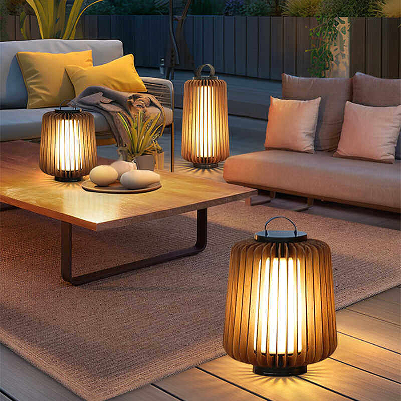 Luminous floor lamp courtyard  - đánh giá và giá Outdoor Lighting And Decor